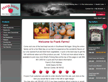 Tablet Screenshot of frankfarms.com